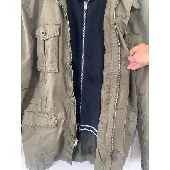 NWOT Tommy Hilfiger Military Utility Full Zip + Button Jacket - Picture 4 of 9